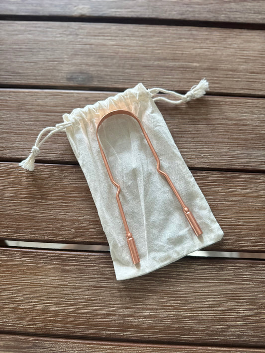 Pure Copper Tongue Scraper